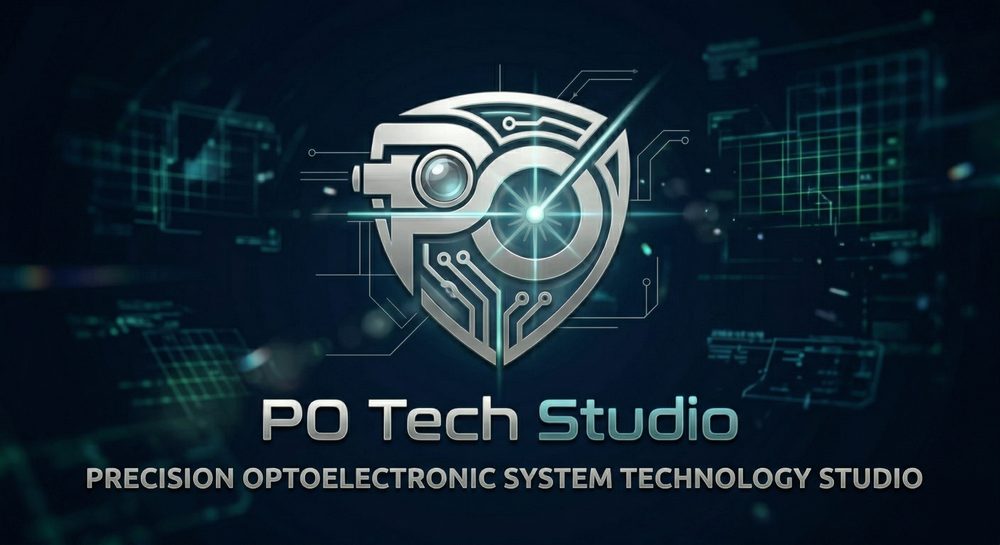 PO Tech Studio 尚孚精工電光科技坊標誌 — Precision Optoelectronic System Technology Studio
